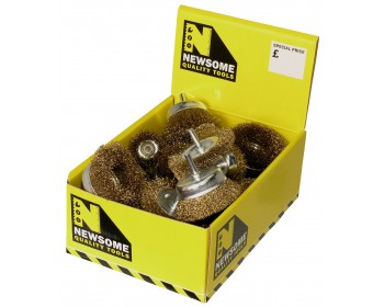 Box of Assorted Cup Brushes & Wire Wheels